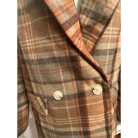 Free people Mari Plaid Blazer size large - Picture 8 of 9